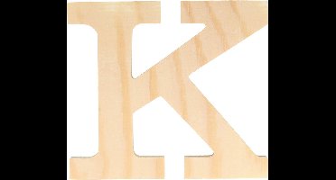 Artemio houten letter K 11.5 cm