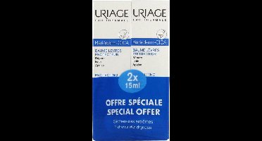 Uriage Bariéderm Cica Beschermende Lippenbalsem Set van 2 x 15 ml