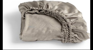 Cinderella - Sundays - Hoeslaken - 2 Persoons - 100% Katoen-Satijn - 200x210 cm - Tot 25 cm matrashoogte - Taupe