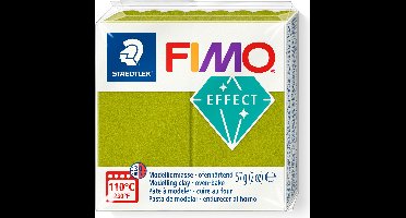 FIMO effect ovenhardende boetseerklei standaard blokje 57 g - metallic groen