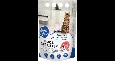 Duvo+ Premium silica kattenbakvulling bloemen Wit/roze 1-8mm - 5L - 2kg