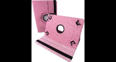 Universele Tablet Hoes voor 8 inch Tablet - 360° draaibaar - Lichtroze Geschikt voor: Teclast/Huawei/Blackview/Asus/Lenovo/Fusion/Vankyo/Fire/DOOGEE/Hipad/Xiaomi/BOOX/PRITOM/TCL/OPPO Android Pad Tablets