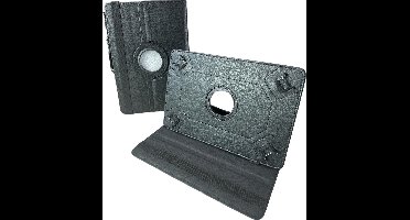 Universele Tablet Hoes voor 7 inch Tablet - 360° draaibaar - Zwart Geschikt voor: Teclast/Huawei/Blackview/Asus/Lenovo/Fusion/Vankyo/Fire/DOOGEE/Hipad/Xiaomi/BOOX/PRITOM/TCL/OPPO Android Pad Tablets