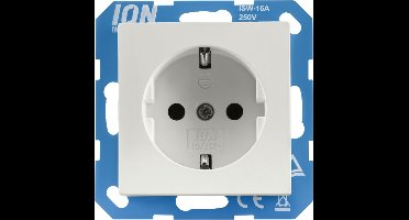 ION | Wandcontactdoos | RA | Mat Alpin wit - V1/J1 Serie