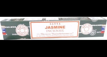 Satya Nag Champa wierook stokjes - Jasmine - 1x pakje van 20 stuks - 15 gram