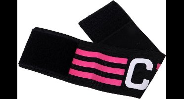 New Age Devi - Aanvoerdersband Zwart Roze - Voor Sport en Beweging - Geschikt voor Kinderen en Volwassenen - 1 stuk