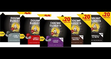 Douwe Egberts Koffiecups Variatiepakket - 5 x 20 capsules