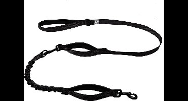 Duvoplus - Uitlaatriem Voor Dieren - Hond - Ultimate Fit On-the-road Leiband Fashion 130cm - 16mm Granite Black - 1st