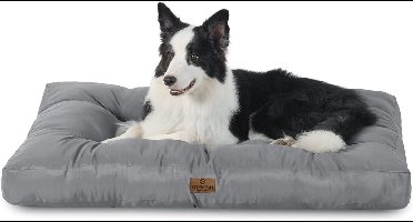 Topmast Hondenkussen Hondenmatras Noble - Luxe Matras - Grijs - 76 x 50 x 10 cm