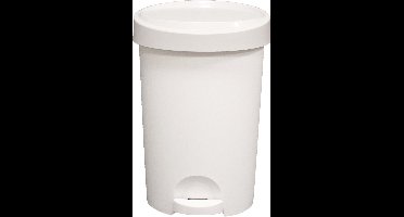 Power Tower Stepy bin pedaalemmer 15 ltr voor zak 20 ltr wit