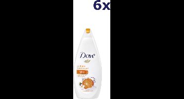 Dove Go Fresh Manderin & Tiaré Flower Revitalize Women - 6 x 250  ml - Douche Gel - Voordeelverpakking