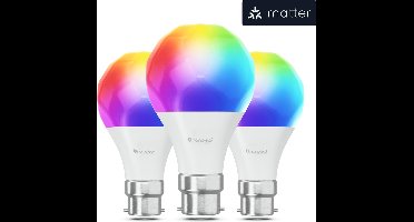 Nanoleaf Matter B22 Smart Bulb - Slimme Verlichting - B22 Fitting - 3 Stuks - Matter, Bluetooth, Google, Apple, Alexa Compatibel
