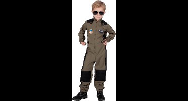 Maverick Top Piloot F35 Straaljager Kind Kostuum