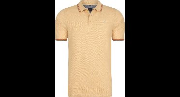 Mario Russo Polo shirt Edward - Polo Shirt Heren - Poloshirts heren - Katoen - Beige