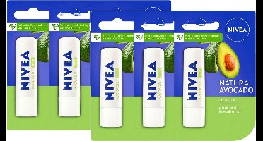 Nivea Lippenbalsem Natural Avocado - 6 x 5.5 ml Stick