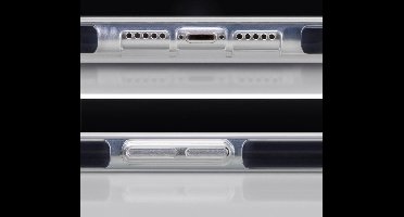 Mobilize Hoesje geschikt voor Samsung Galaxy A71 Telefoonhoesje Hardcase | Mobilize Shatterproof Backcover Shockproof | Schokbestendig Galaxy A71 Telefoonhoesje | Anti Shock Proof - Transparant / Zwart