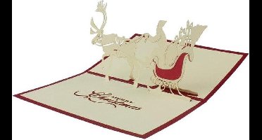 Handgemaakte pop-up kerstkaart - Nr 4