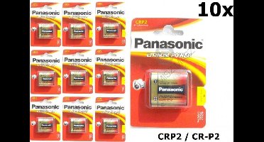 10x Blisters Panasonic LITHIUM Power CRP2 CR-P2 batterij blister