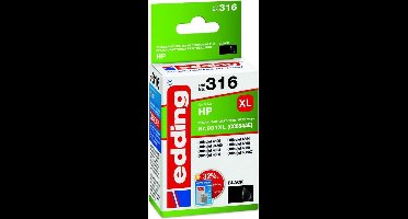 Edding Inktcartridge vervangt HP 901XL, CC654AE Compatibel Zwart EDD-316 18-316