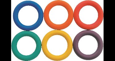Spordas Deck Tennis ringen set van 6 - speelringen voor kinderen.