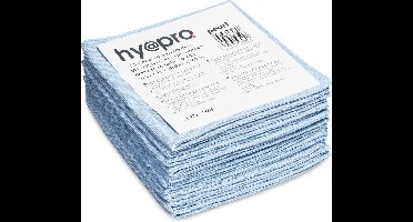 Microvezel doeken 40x40cm blauw 10st (497740) - 350 grams