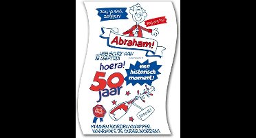 Paper dreams Toiletpapier - Abraham 50 jaar - Cadeau voor 50-jarige