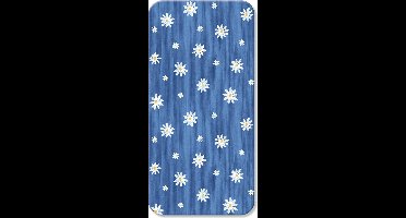 D&L Strijkdeken ProActiv - 120 x 70cm - Blauw met Bloemen