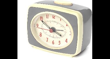 Kikkerland Wekker - Classic Alarm Clock - Antraciet
