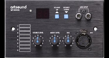 WP-8000B, wandpaneel selectie + input (incl. backb)