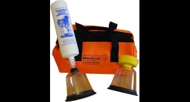 Excellent Kalf pomp - Roodder - beademingspomp - Reanimator - Zuigpomp - Inclusief fles - Oranje