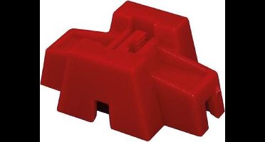 Toolland Clip, Tilevel nivelleringssysteem, kunststof, rood, 100 stuks