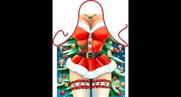 Benza Schort Keukenschort, Kerst, Kerstmis, Mooi, Grappig - Kerstvrouw