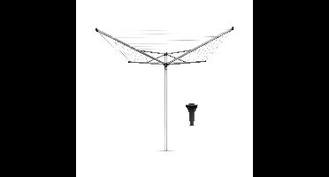 Brabantia Topspinner Droogmolen - met Betonanker - 40 m - Metallic Grey