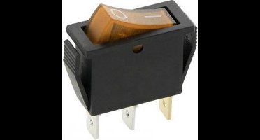 Schakelaar - oranje - 12 volt - 20A - verlicht