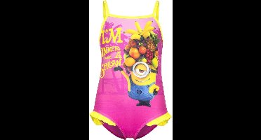 Badpak van Minions Fruity Roze/Geel Mt 98
