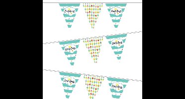 Vlaggenlijn Lentefeest 10 meter - communie versiering - communie