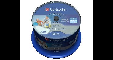 Verbatim 43812 Blu-ray BD-R SL disc 25 GB 50 stuk(s) Spindel Bedrukbaar