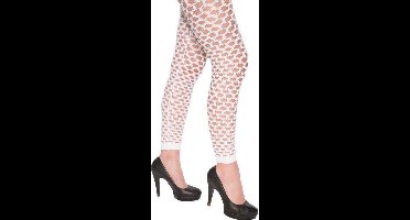Legging + gaten wit (mt S/M)