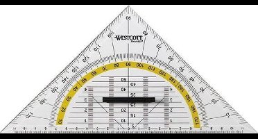 Westcott geodriehoek - 22cm - met greep - AC-E10134-BP