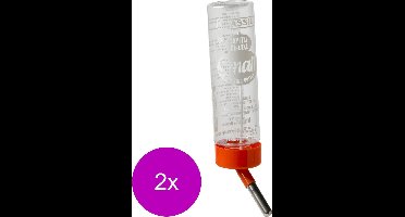 Classic Drinkfles Hamster Plastic - Waterfontein - 2 x 150 ml