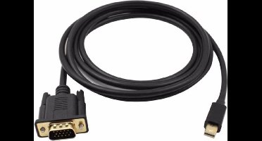 Mini DisplayPort 1.1 naar VGA kabel / zwart - 1,8 meter