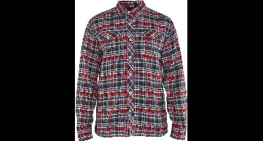 Blåkläder 3299-1137 Overhemd flanel Heren Marineblauw/Rood maat L