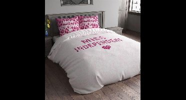 Sleeptime Miss Independent White Dekbedovertrek 140x200/220 + 1 kussensloop 60x70 - Wit