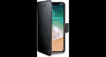 Celly Boekmodel Hoesje iPhone XS / X - Zwart