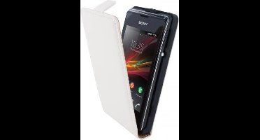 Mobiparts Premium Flip Case Sony Xperia E White