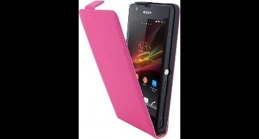 Mobiparts Premium Flip Case Sony Xperia ZR Pink