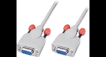 LINDY Aansluitkabel Serieel [1x D-sub bus 9-polig - 1x D-sub bus 9-polig] 2.00 m Wit