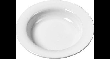 Ornamin Kom - met hoge rand - wit - 15,5 cm