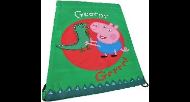 Peppa Pig GEORGE & Meneer Dinosaurus Zwemtas Gymtas School Tas Groen