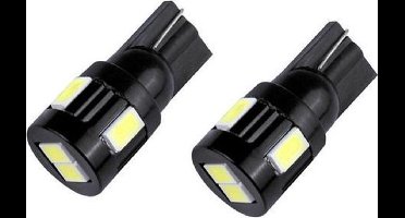T10 - 5630 - 6 smd - uitvoering zwart